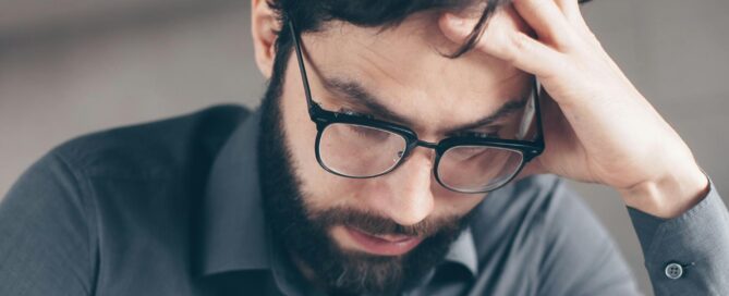 image of a person stressed of tax season